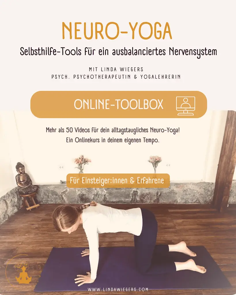 flyer für neuroyoga onlinekurs anmeldung