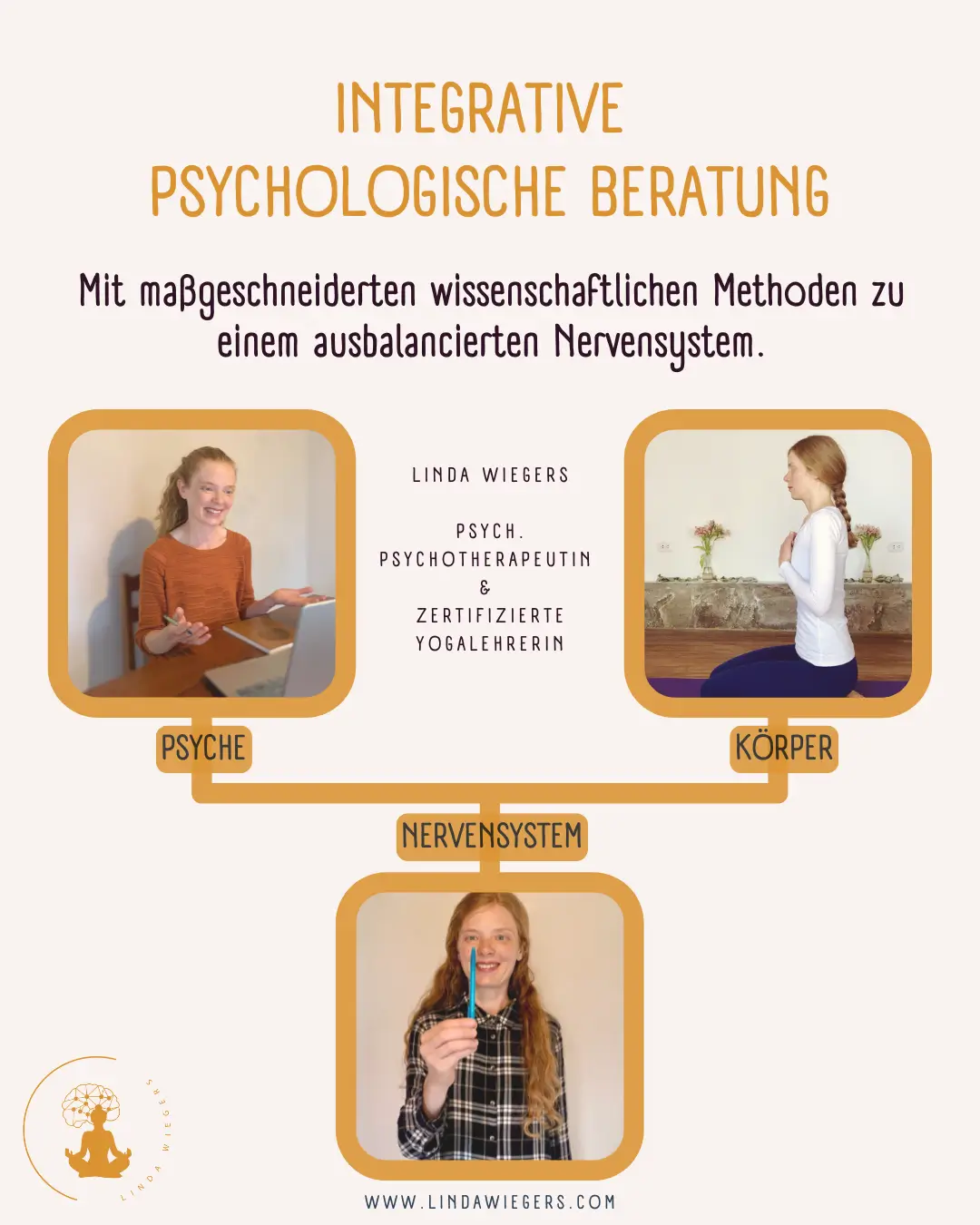 flyer für integrative psychologische beratung